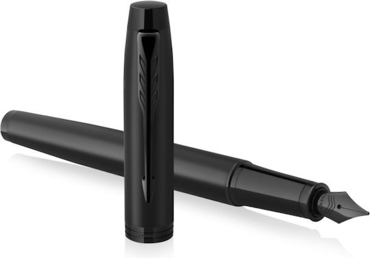 Parker Schreibfeder Mittel Schwarz aus Messing