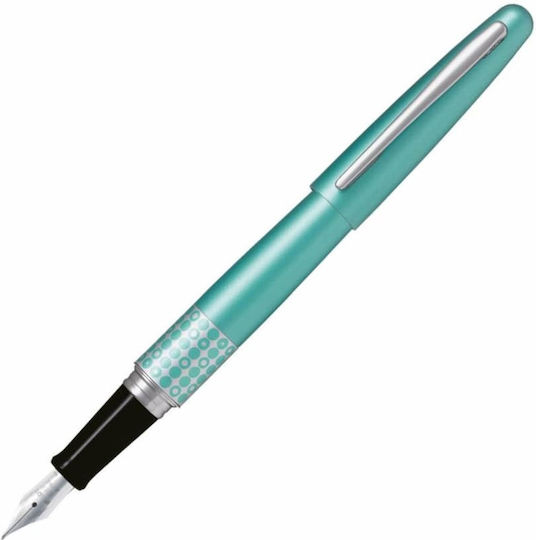 Pilot Writing Pen Medium 1mm Green made of Brass with Blue Ink