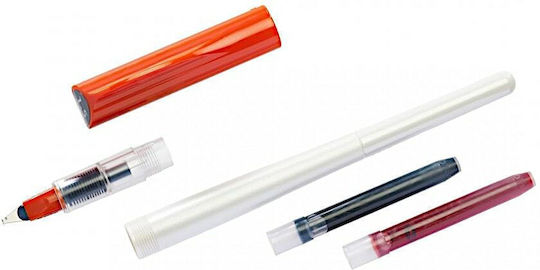 Pilot Calligraphy Fountain Pen 1.5mm Silver With Black Ink