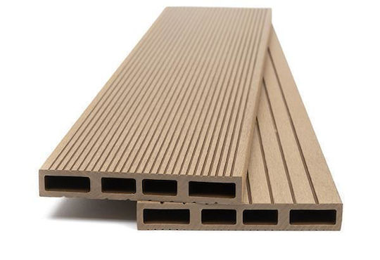 Newplan Deck Περίφραξης Κήπου από WPC 360x14x2εκ. Μπεζ