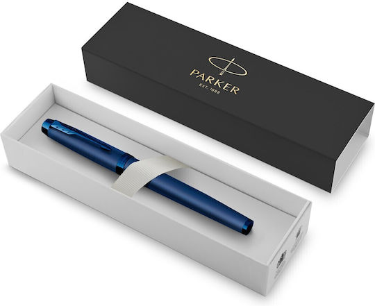 Parker IM Monochrome Piesă de Schimb pentru Vârf de Peniță Medium 1mm Albastru din Alamă cu 1 Vârfuri de Schimb