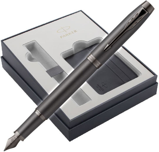 Parker IM Monochrome Replacement Nib Medium 1mm Black made of Brass with Black Ink and with 1 Replacement Nibs