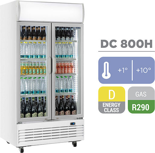 Cool Head Хладилник за напитки 800лт Двойна врата В203.5xШ100xД73см