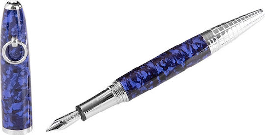MontBlanc Elizabeth Taylor Πένα Γραφής Medium 0.8mm Μπλε με Μπλε Μελάνι
