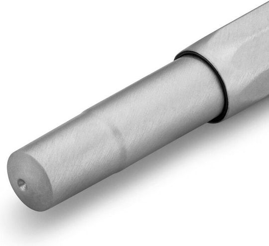 Kaweco Стил Спорт Писалка Medium Сребриста от Inox с Червено Мастило