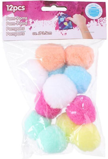 Aria Trade Craft Pom Pom Set of 12pcs