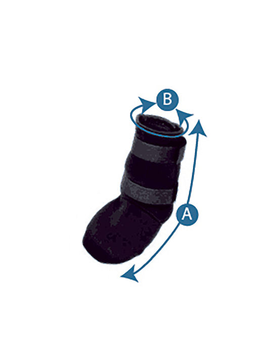 Pawise Shoes Dog Dog Boots Large 20x17cm Black in Black Color