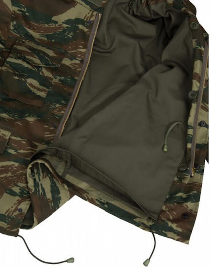 Army Race Μ65 Military Jacket Greek Camouflage Khaki