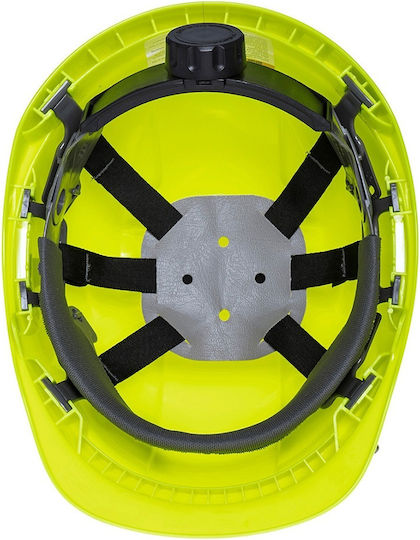 Portwest PS55YER Κράνος Εργοταξίου με Ωτοασπίδες Κίτρινο