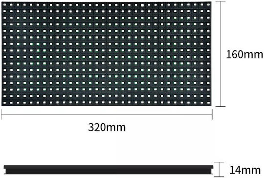 Keyestudio LED Module για Arduino P10 16x32cm Λευκό