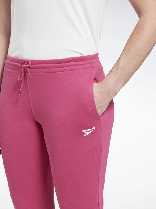 Identity Παντελόνι Φόρμας με Λάστιχο Semi Proud Pink