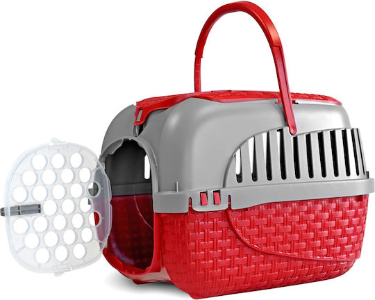 Bama Maxi Tour Κλουβί Μεταφοράς Σκύλου Κόκκινο 59x38x37cm