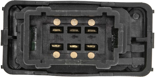NTY Car Window Switch for Citroen C-Elysee Peugeot 301 6pin Black