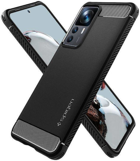 Spigen Rugged Armor Back Cover Silicone 2mm Black (Xiaomi 12T / 12T Pro) ACS05299