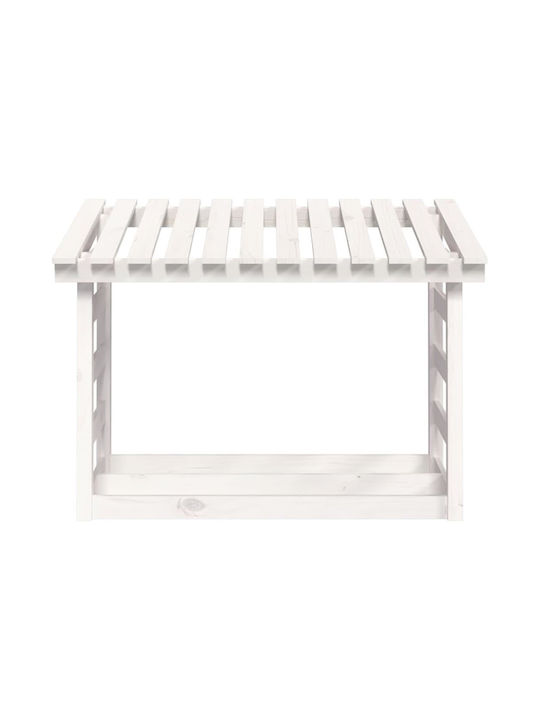 vidaXL Wooden Box Wood Storage 108x64.5x78cm White