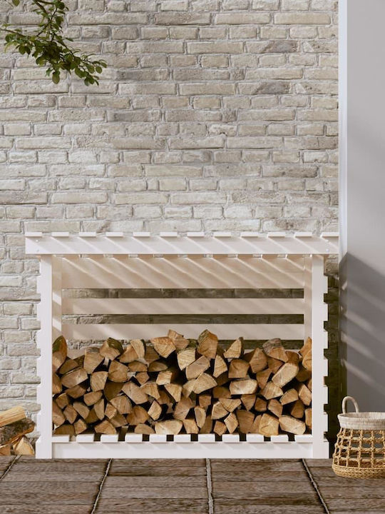 vidaXL Hölzernes Box Holzlagerung 108x73x79cm Weiß