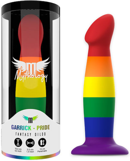 Mythology Garrick Pride Ρεαλιστικό Dildo με Βεντούζα 16.5cm