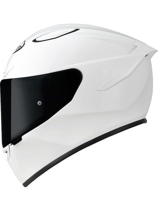 Suomy Track-1 Plain W3 / White Κράνος Μηχανής Full Face ECE 22.06 1350gr