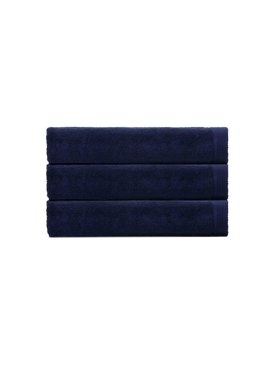 Cryspo Trio Hand Towel Premium 30x50cm Blue Marine Weight 600gr/m²