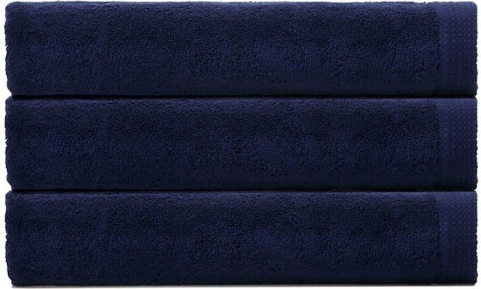 Cryspo Trio Hand Towel Premium 30x50cm Blue Marine Weight 600gr/m²