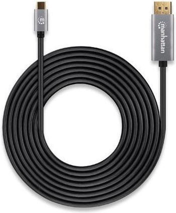 Manhattan Видео Кабел USB-C Мъжки DisplayPort Черен 3м 354851