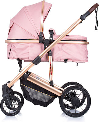 Chipolino Enigma 2 in 1 Verstellbar 2 in 1 Baby Kinderwagen Geeignet für Neugeborene Blush 7kg