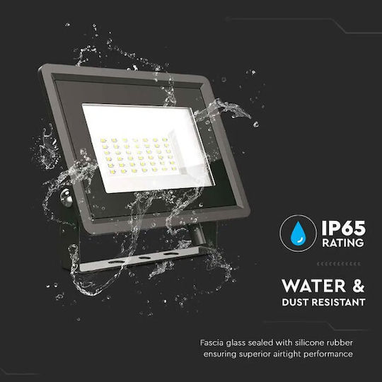 V-TAC Στεγανός Προβολέας LED 30W Θερμό Λευκό 3000K IP65