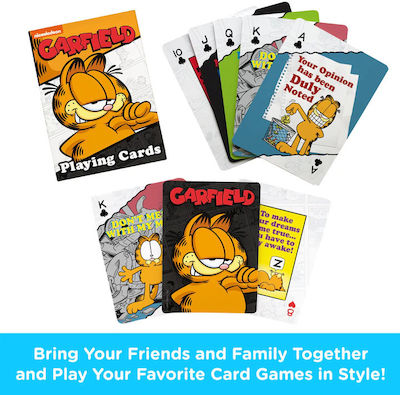 Aquarius Garfield Collectible Playing Cards Laminated for Poker