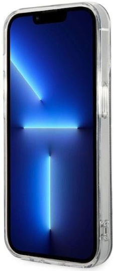 Guess Umschlag Rückseite Silikon Schwarz (iPhone 14 Pro)