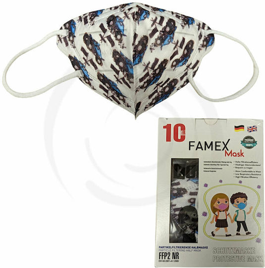 Famex Kids Mask FFP2 NR Mască de protecție FFP2 pentru copii Alb 200buc