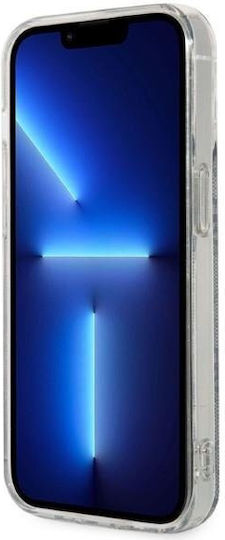 Guess Umschlag Rückseite Kunststoff / Silikon Blau (iPhone 14 Pro)