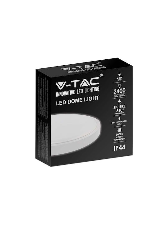 V-TAC Outdoor Ceiling Flush Mount with Integrated LED in White Color 7620