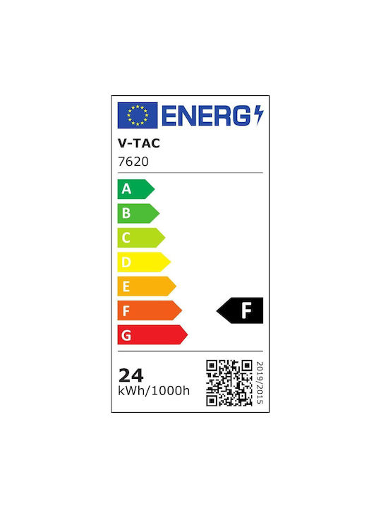 V-TAC Outdoor Ceiling Flush Mount with Integrated LED in White Color 7620