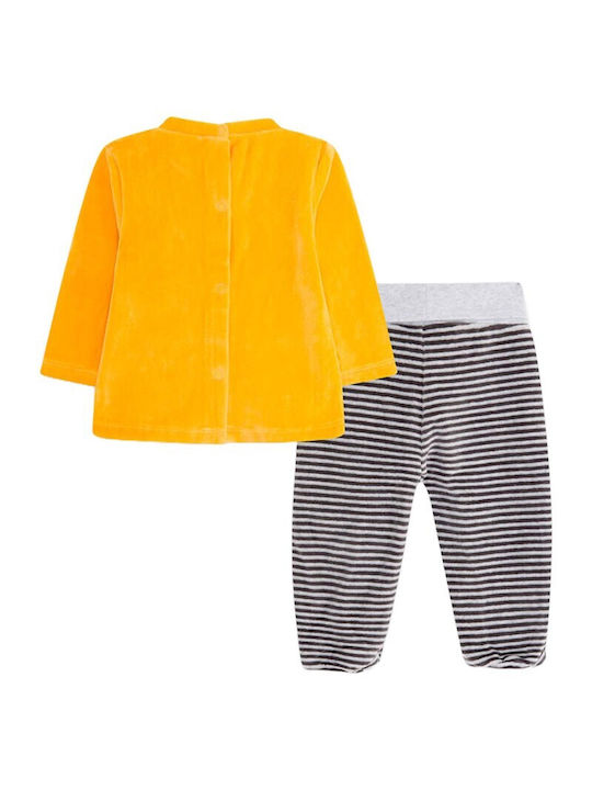 Tuc Tuc Kids Set with Pants Winter 2pcs Yellow Rainbow