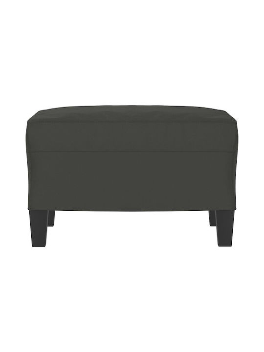 Fabric Upholstered Footstool Dark Gray 60x50x41cm