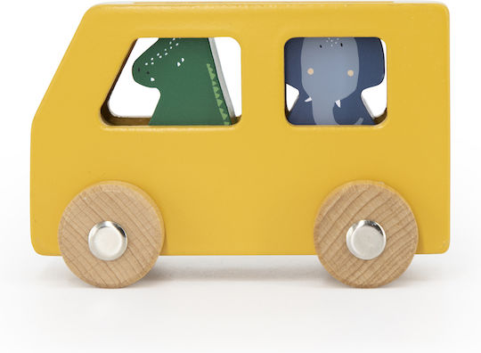 Trixie Vehicle Set of 3 Cars with Animals made of Wood for 18++ Months