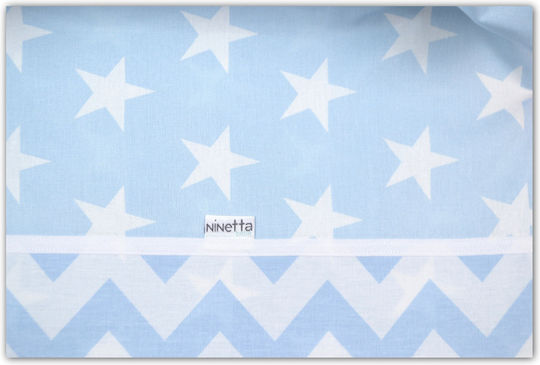 Ninetta Bebe Set Lenjerie De Patut Bebe Albastru Deschis 70x140cm
