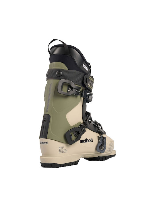 K2 Fl3x Method Gripwalk Unisex Ski Boots Beige​/Brown