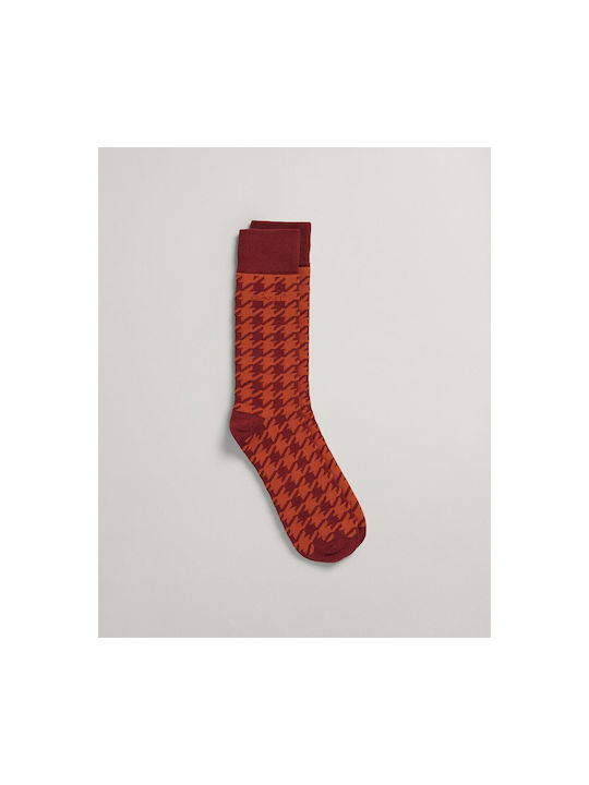 Gant Men's Patterned Socks Orange Red