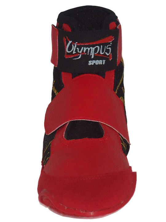 Olympus Sport Junior Velcro Wrestling Martial Arts Shoes Red