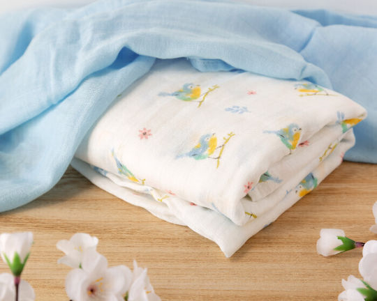 Kiokids Одеяло За Пелени 120x120см 2 Бройки Kiokids Одеяло За Пелени 120x120см 2 Бройки