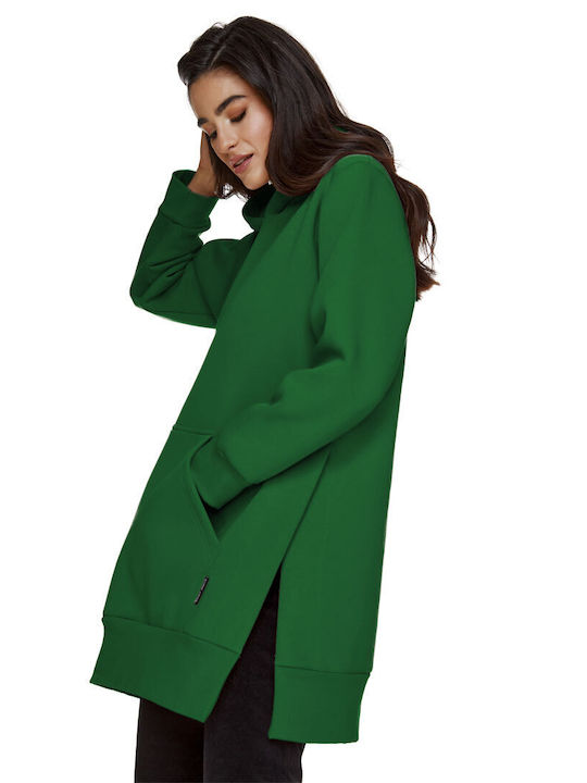 Women's Long Hooded Sweatshirt Green