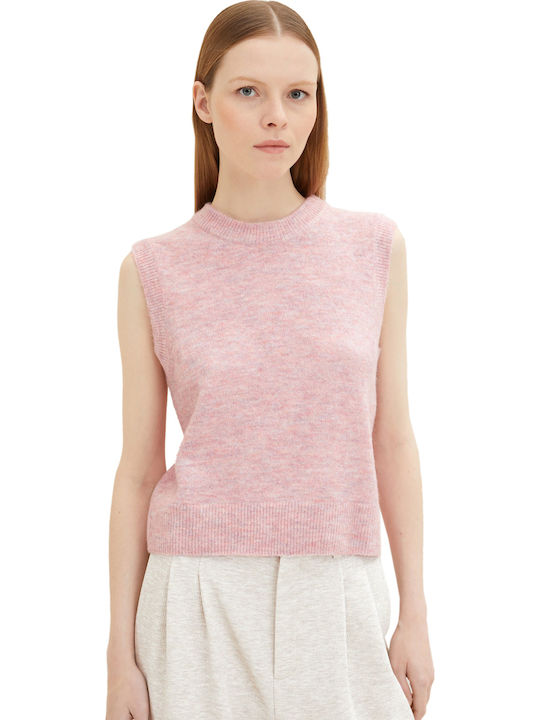 Χειμερινή Γυναικεία Καζάκα Αμάνικη Soft Pink Melange