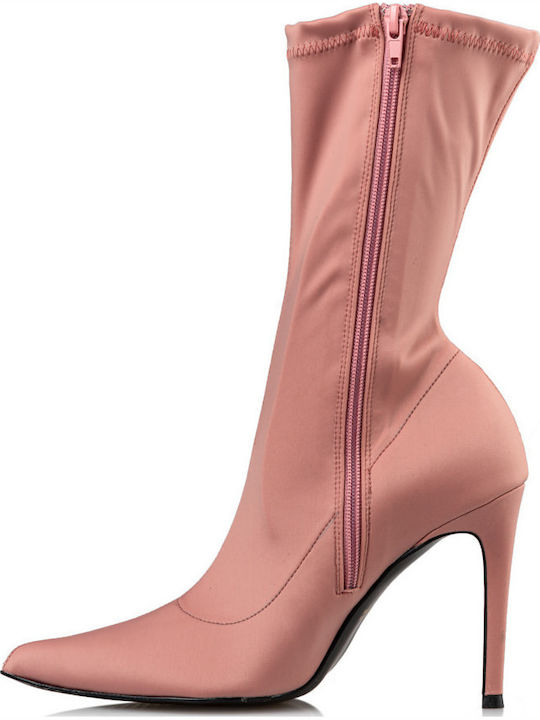Stiefeletten Damen Rosa