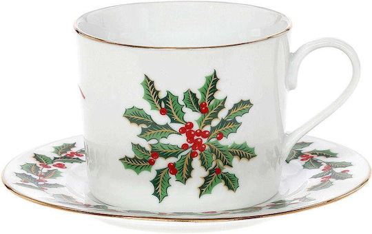 Cryspo Trio Becher mit Blumen & Zweigen