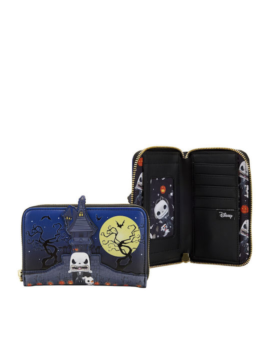 Loungefly Skellington House Zip Παιδικό Πορτοφόλι με Φερμουάρ Disney NBC Jack Skellington House