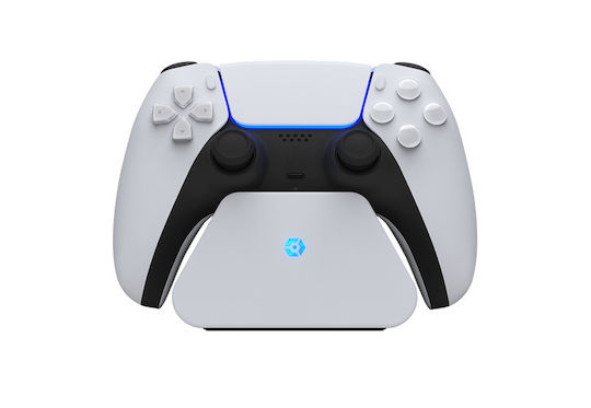 Gioteck Solo Charging Stand Βάση για 1 χειριστήριο PS5 με φωτισμό LED 6 Color Faceplates SCSPS5-11-MU