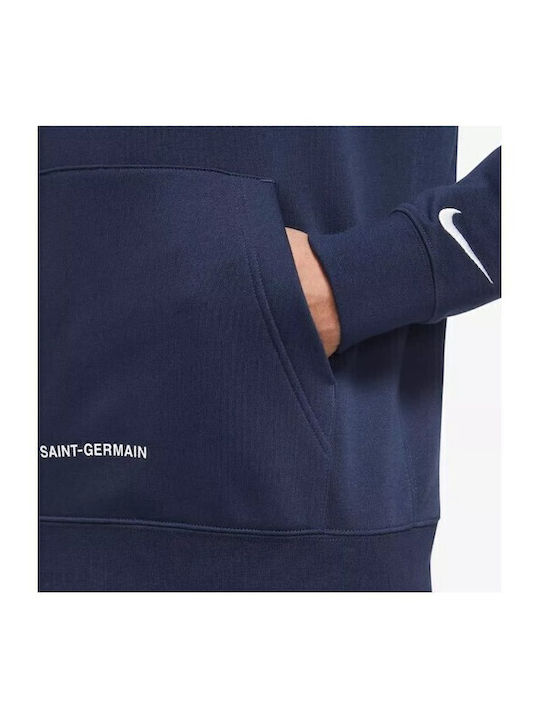 Φούτερ με Κουκούλα Navy Μπλε