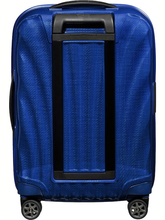 Samsonite C-Lite Куфар За Пътуване Кабинен Твърд Син С 4 Колела Височина 55см