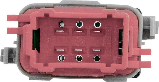 NTY Διακόπτης Παραθύρων Αυτοκινήτου για Renault Master 2010 6pin Μαύρο